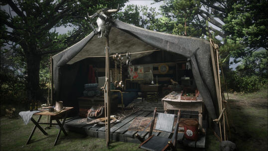 Vin's tent